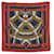 Sciarpa in seta Hermès Rossa/Blu Rosso