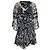 Vestido mini de chiffon com babados IRO Clash em viscose preta Preto