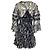 Vestido mini de chiffon com babados IRO Clash em viscose preta Preto - vista 4