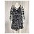 Vestido mini de chiffon com babados IRO Clash em viscose preta Preto - vista 7