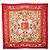 Hermès Bufanda de seda Hermes Carré 90 Roja