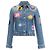 Louis Vuitton yayoi kama faces leather patch denim jacket
