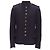 Lanvin cotton blend bronze buttons military officer jacket