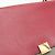 Céline Celine Trapeze Leather and Suede Handbag Brown Red - view 5