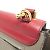 Céline Celine Trapeze Leather and Suede Handbag Brown Red - view 7