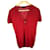 Kurzes Woll-V-Ausschnitt-Pullover in Rot von DSQUARED2  - Ansicht 1