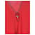 Kurzes Woll-V-Ausschnitt-Pullover in Rot von DSQUARED2  - Ansicht 2