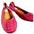 Sapatilhas de balé em couro de píton estampado LANVIN rosa - vista 2