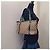 Borsa a spalla Gucci GG Canvas Abbey Beige/Verde - vista 3