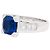 inconnue Ring aus Weißgold, Saphir, Diamanten. - Ansicht 2