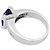 inconnue Ring aus Weißgold, Saphir, Diamanten. - Ansicht 3