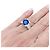 inconnue Ring aus Weißgold, Saphir, Diamanten. - Ansicht 5
