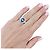 inconnue Ring aus Weißgold, Saphir, Diamanten. - Ansicht 6