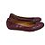 Bailarinas LANVIN T.EU 36 Cuero Burdeos
