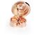 Autre Marque Orecchino in diamante rotondo rosa da 0,22 ct certificato GIA (oro rosa 14K) - vista 2
