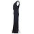 Stella Mc Cartney Vestido maxi de viscosa negra con detalles de cadena Stella McCartney Negro - vista 2
