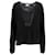 Strickpullover mit Rundhalsausschnitt aus schwarzem Leinen von Acne Studios  - Ansicht 1
