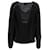 Strickpullover mit Rundhalsausschnitt aus schwarzem Leinen von Acne Studios  - Ansicht 3