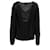 Strickpullover mit Rundhalsausschnitt aus schwarzem Leinen von Acne Studios  - Ansicht 8