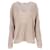 Brauner Leinenpullover mit Rundhalsausschnitt von Acne Studios  - Ansicht 1