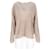 Brauner Leinenpullover mit Rundhalsausschnitt von Acne Studios  - Ansicht 6
