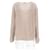 Brauner Leinenpullover mit Rundhalsausschnitt von Acne Studios  - Ansicht 8
