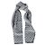 Sciarpa Néo Petit Damier Louis Vuitton in lana grigia Grigio - vista 2