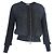 Moncler Cardigan mit Reißverschlussdetails aus schwarzer Wolle und Polyester