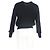 Moncler Cardigan mit Reißverschlussdetails aus schwarzer Wolle und Polyester - Ansicht 6