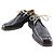 Autre Marque Scarpe eleganti in pelle Opelcarosso nere per uomini Nero
