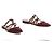 Valentino Garavani Valentino Rockstud Mules EU38.5 Dunkelrote Lederflats Schuhe UK5.5 US8 Bordeaux - Ansicht 3