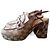 Gucci GG Kid Scamosciato Originale D'oro Sabbia Marrone scuro