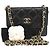 Wallet On Chain Cartera Chanel Con Cadena Negro