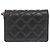 Wallet On Chain Cartera Chanel Con Cadena Negro - vista 2