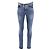 Jeans ajustados de denim azul con logo bordado de Saint Laurent Azul claro