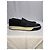 Sneakers Slip-On Lanvin in pelle nera e camoscio - vista 11