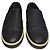 Sneakers Slip-On Lanvin in pelle nera e camoscio - vista 2