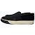 Sneakers Slip-On Lanvin in pelle nera e camoscio - vista 5