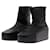 Autre Marque NON SIGNE / UNSIGNED Ankle boots T.EU 42.5 Leather Black  ref.1911251