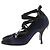 Tacchi CHANEL T.EU 38 Tessuto Blu navy - vista 3