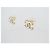 NOVE ORECCHINI CHANEL LOGO CC PERLA BIANCA E METALLO ORO D'oro - vista 2