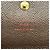Portefeuille Sarah Damier Louis Vuitton N61726 Marron - vue 4