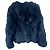 Blouson court col rond Joseph 38 fourrure de coyote noir - vue 2