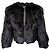 Armani Exchange Kunstfelljacke Schwarz