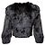 Armani Exchange Kunstfelljacke Schwarz - Ansicht 3