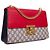 GUCCI - Borsa a spalla Padlock Gucci in tela monogrammata Rosso - vista 2