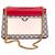 GUCCI - Borsa a spalla Padlock Gucci in tela monogrammata Rosso - vista 3