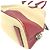 Tote Sac à main Prada BN0081 en plaque triangulaire bicolore Rouge Beige - vue 5