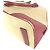 Tote Sac à main Prada BN0081 en plaque triangulaire bicolore Rouge Beige - vue 6