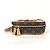 Pochette Verticale Valisette Monogram Louis Vuitton Marrone - vista 4
